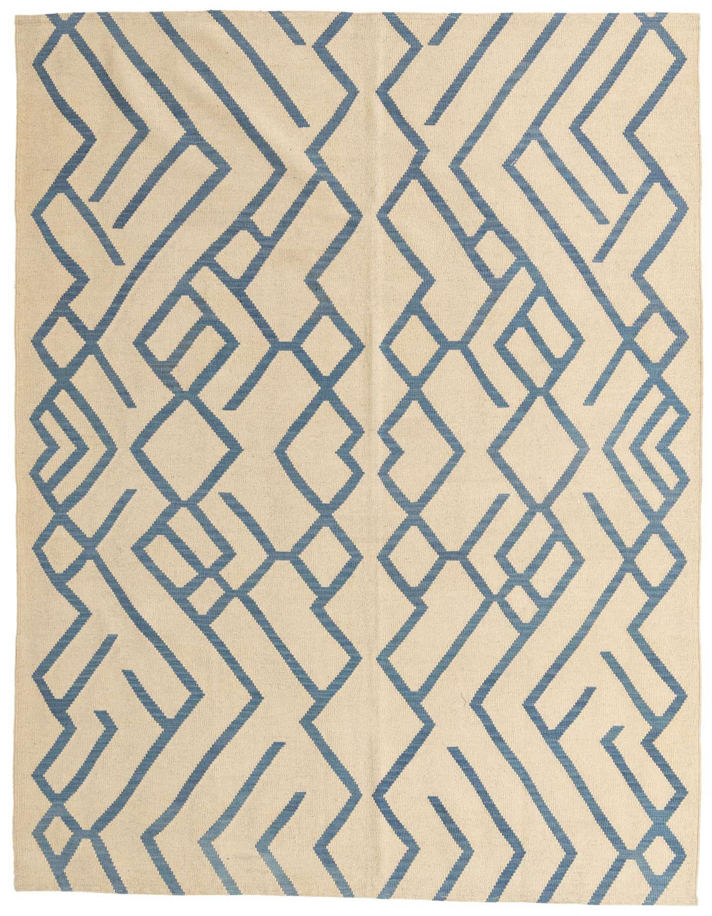 6' 10 x 9' 6 Hand Woven Kilim Modern Wool Rug