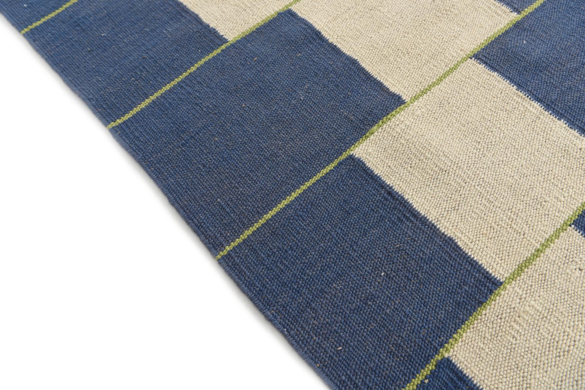 7' 1 x 9' 7 Hand Woven Kilim Modern Wool Rug