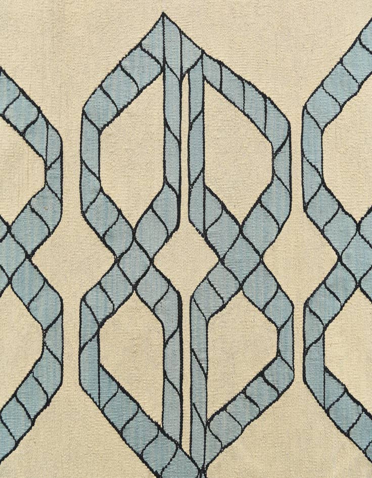 Detail image of 7' x 9' 5  Hand Woven Kilim Modern Wool Rug