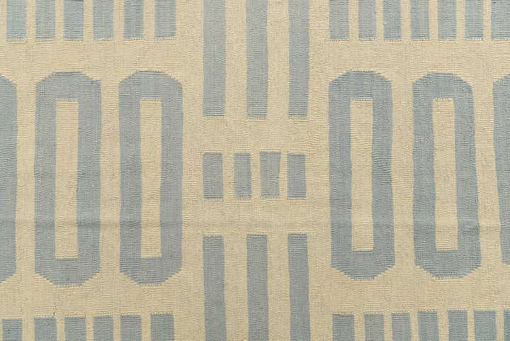 6' 9 x 9' 8 Hand Woven Kilim Modern Wool Rug