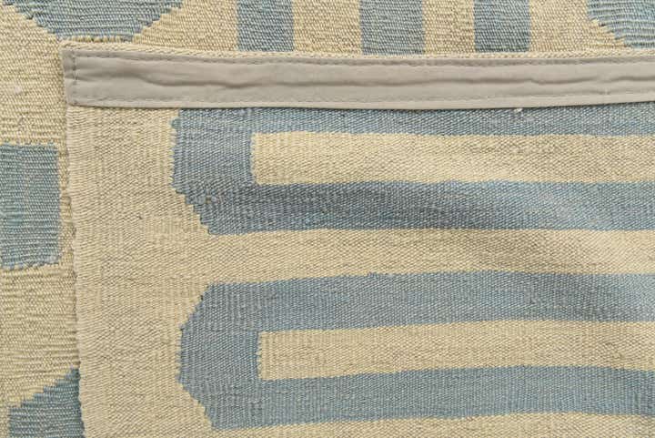 6' 9 x 9' 8 Hand Woven Kilim Modern Wool Rug