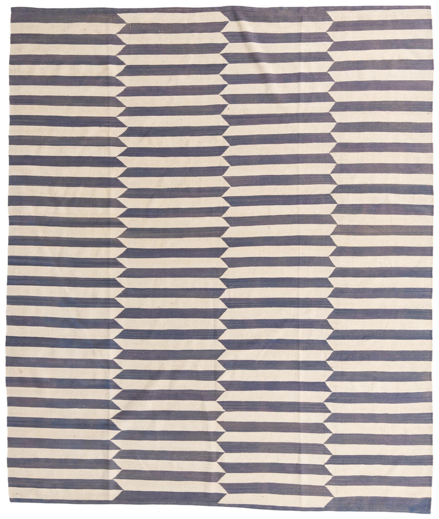 8' 3 x 9' 8 Hand Woven Kilim Modern Wool Rug