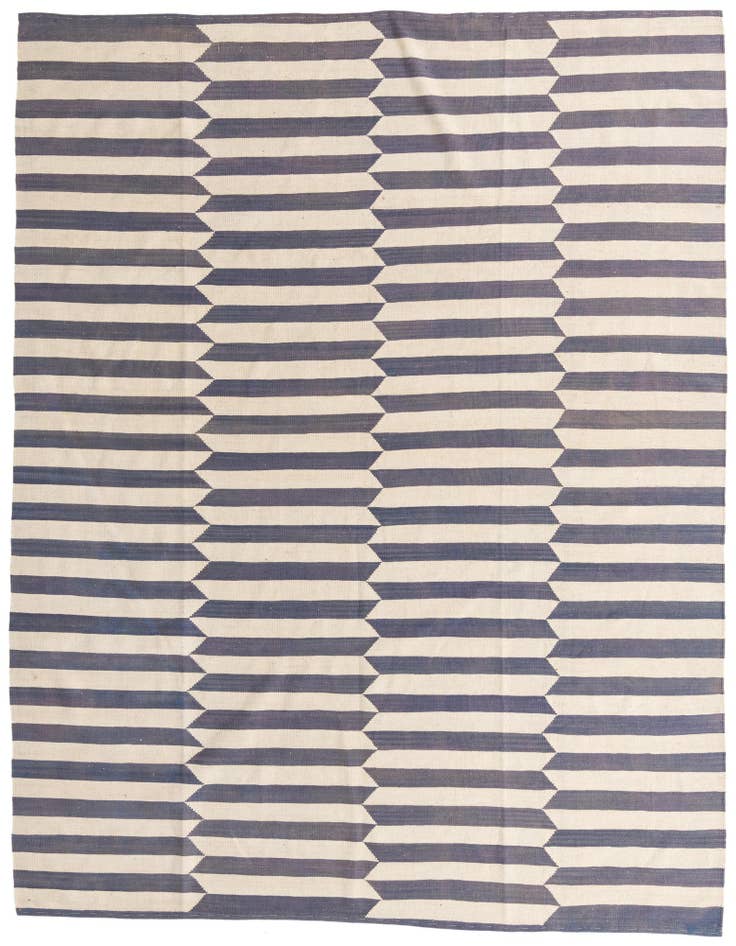 Detail image of 8' 3 x 9' 8 Hand Woven Kilim Modern Wool Rug