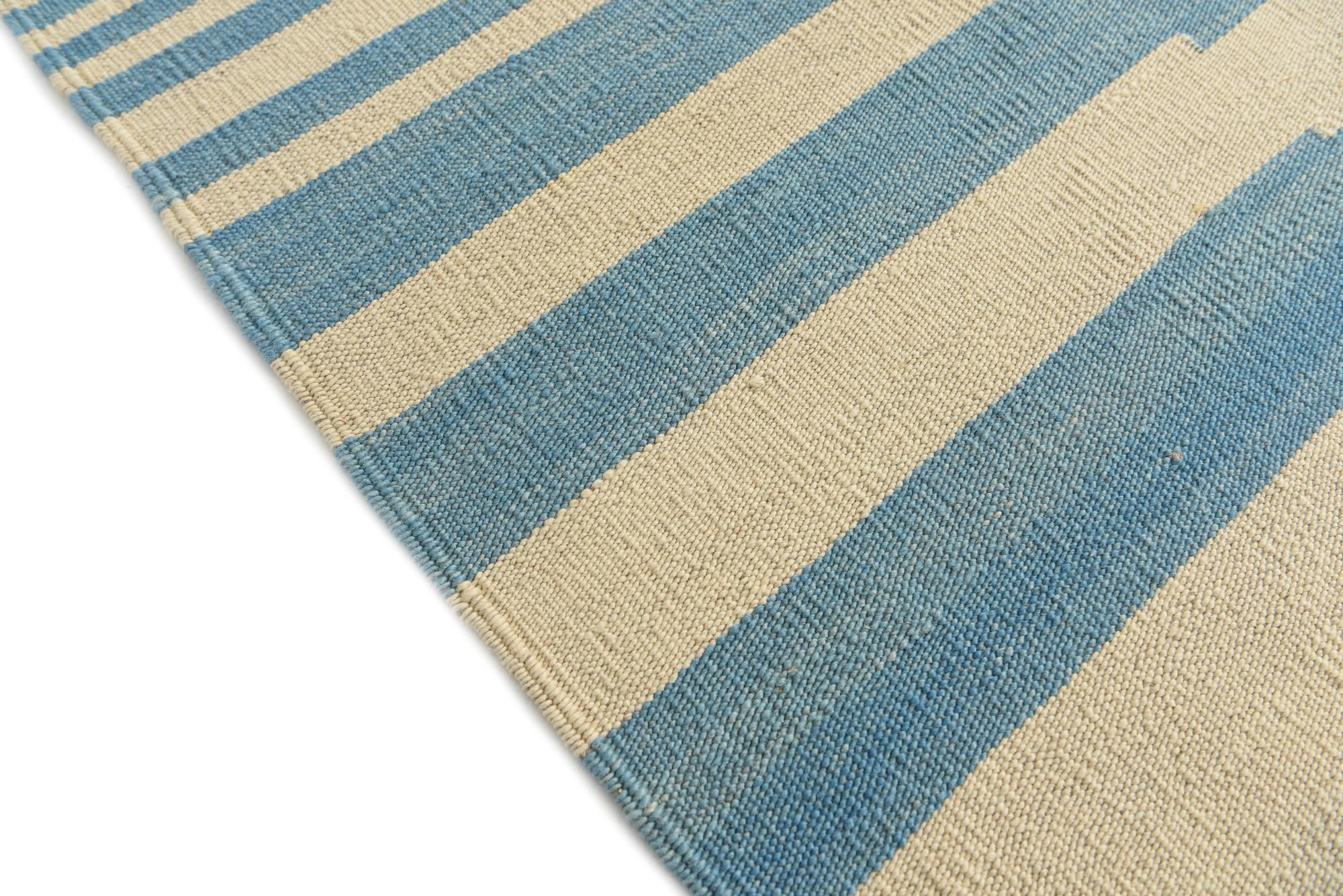 6' 8 x 9' 9 Hand Woven Kilim Modern Wool Rug