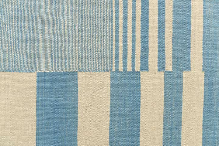 6' 8 x 9' 9 Hand Woven Kilim Modern Wool Rug