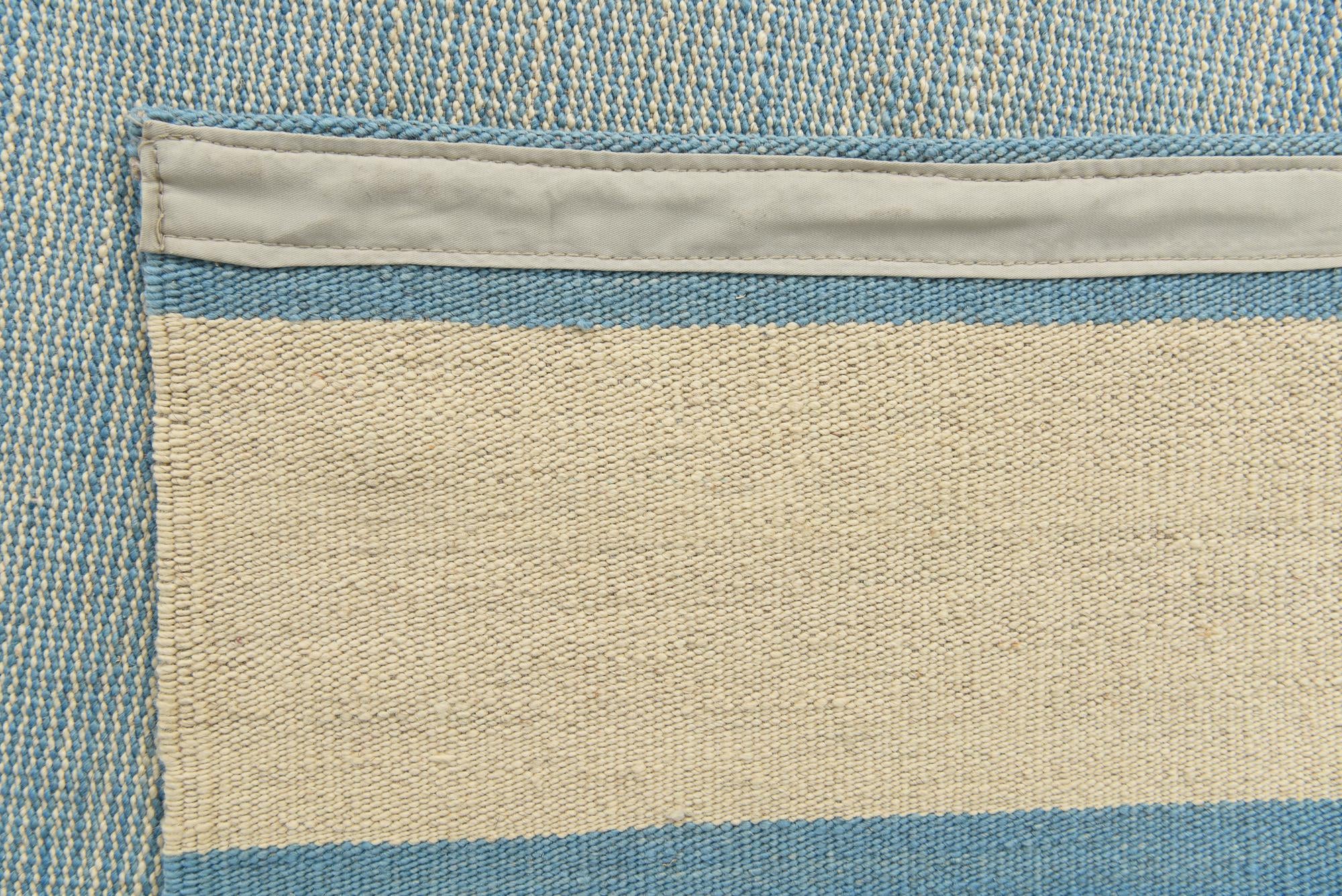 6' 8 x 9' 9 Hand Woven Kilim Modern Wool Rug