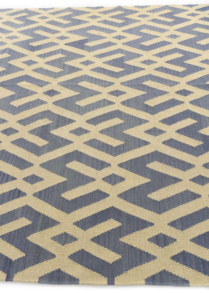 7' 2 x 9' 5 Hand Woven Kilim Modern Wool Rug