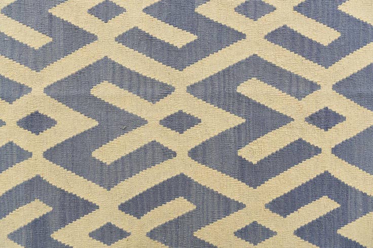 Detail image of 7' 2 x 9' 5 Hand Woven Kilim Modern Wool Rug
