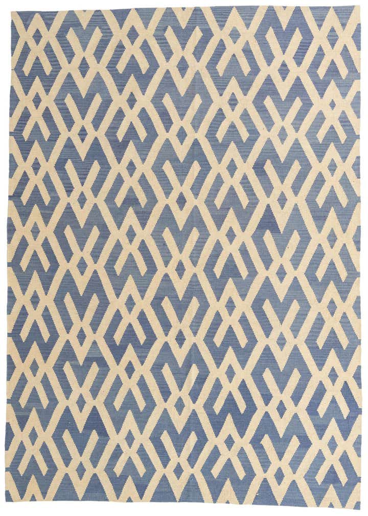 7' 2 x 9' 5 Hand Woven Kilim Modern Wool Rug