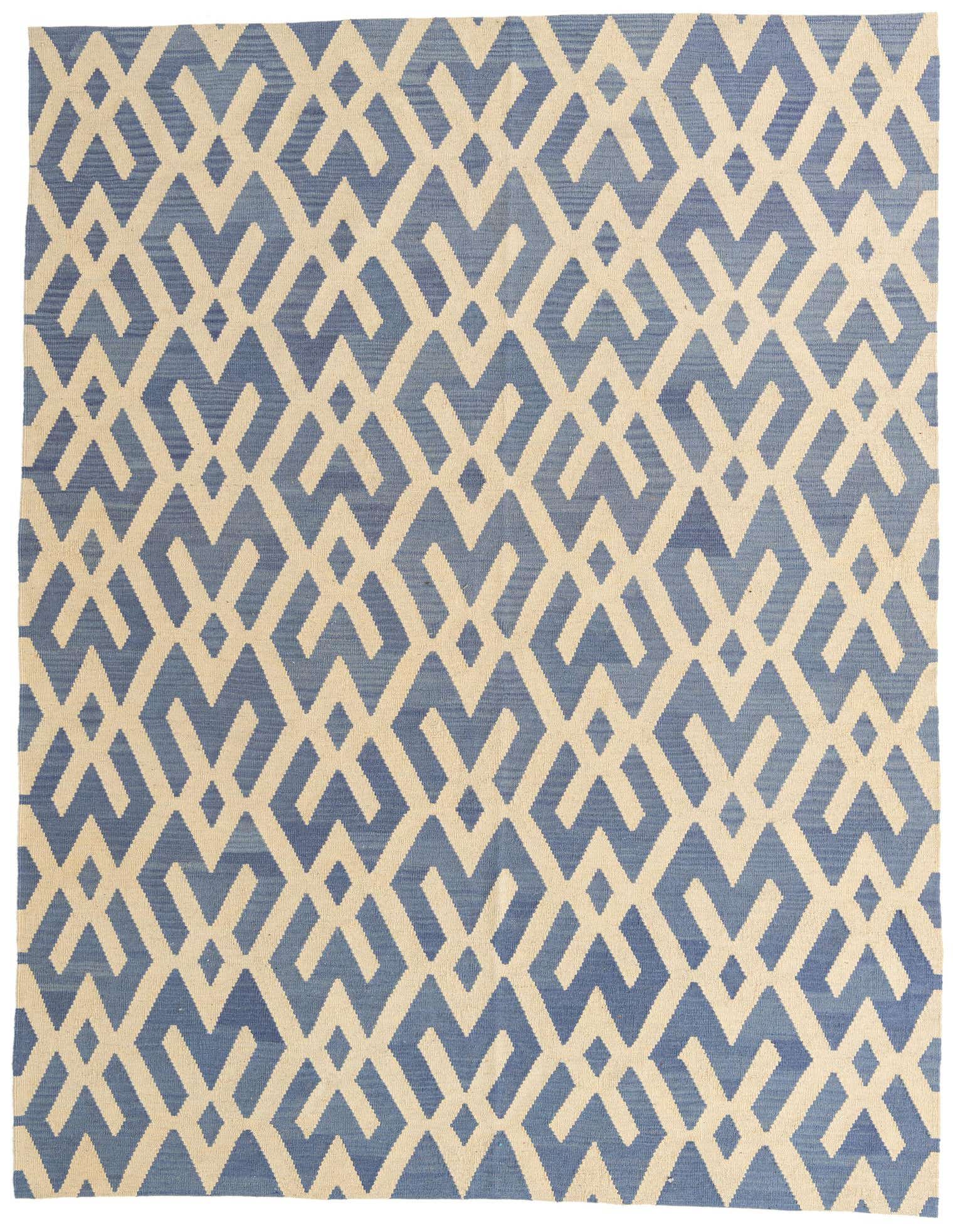 7' 2 x 9' 5 Hand Woven Kilim Modern Wool Rug