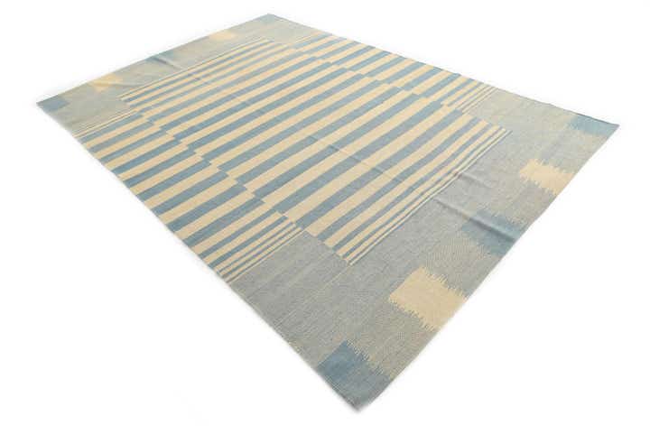 6' 7 x 9' 8 Hand Woven Kilim Modern Wool Rug