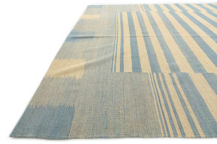6' 7 x 9' 8 Hand Woven Kilim Modern Wool Rug