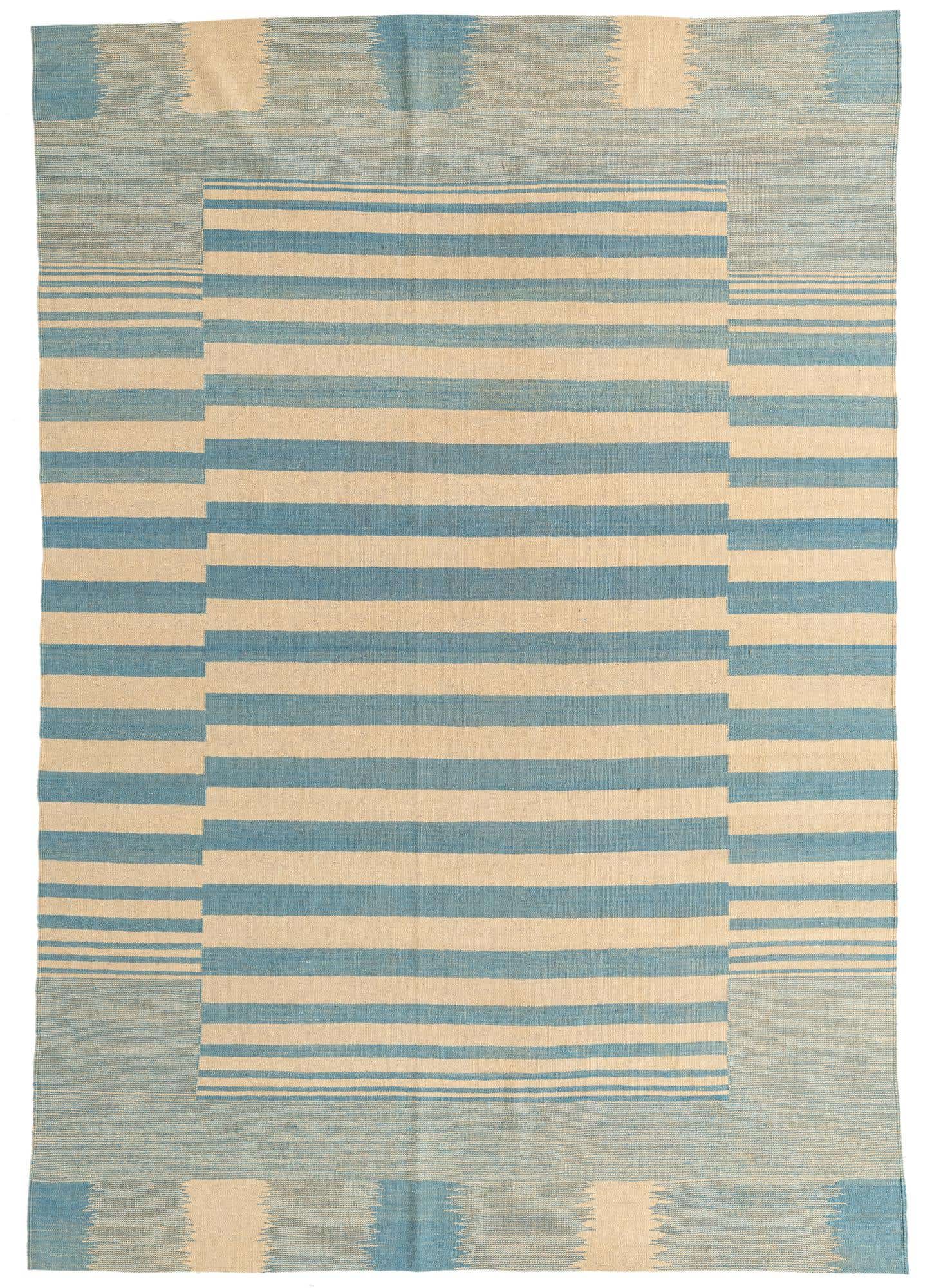 6' 7 x 9' 8 Hand Woven Kilim Modern Wool Rug