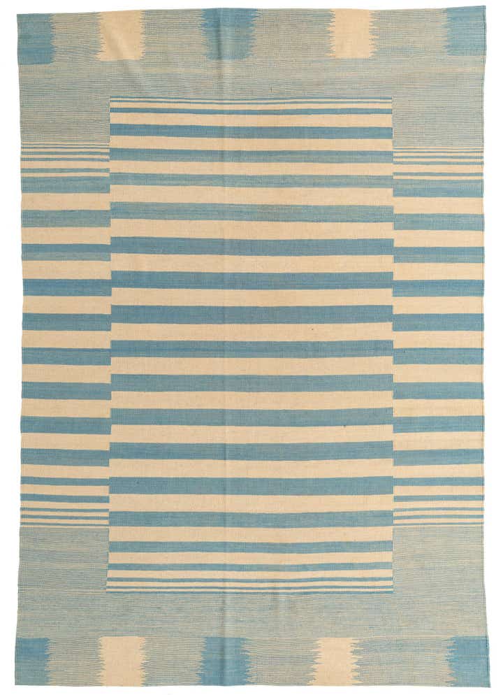 6' 7 x 9' 8 Hand Woven Kilim Modern Wool Rug