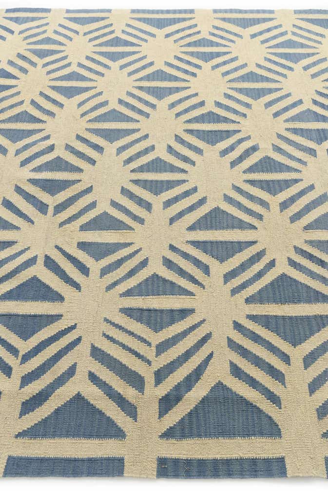 7' 3 x 9' 5 Hand Woven Kilim Modern Wool Rug