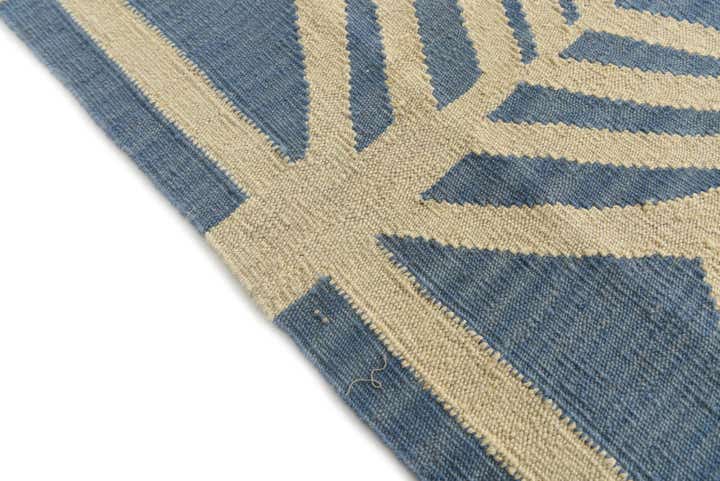 7' 3 x 9' 5 Hand Woven Kilim Modern Wool Rug