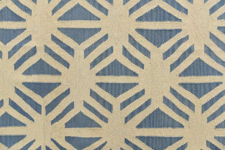 7' 3 x 9' 5 Hand Woven Kilim Modern Wool Rug