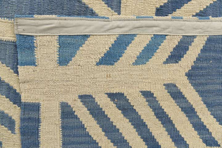 7' 3 x 9' 5 Hand Woven Kilim Modern Wool Rug