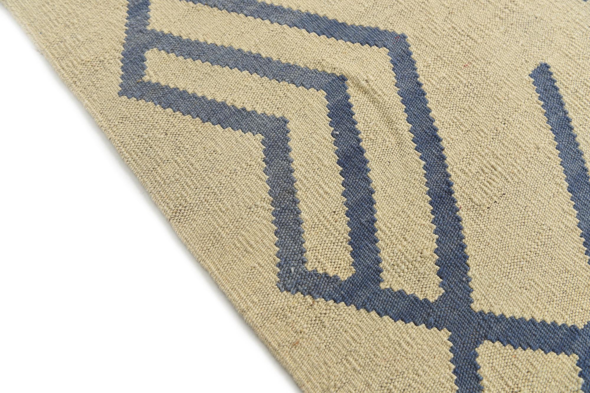 6' 10 x 9' 5 Hand Woven Kilim Modern Wool Rug