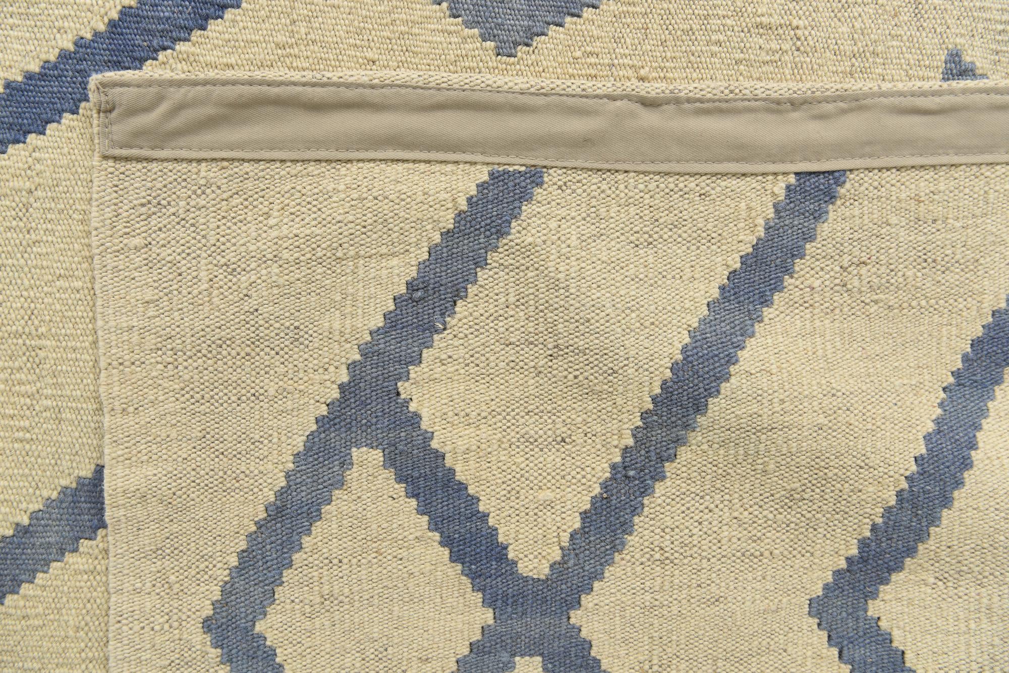 6' 10 x 9' 5 Hand Woven Kilim Modern Wool Rug