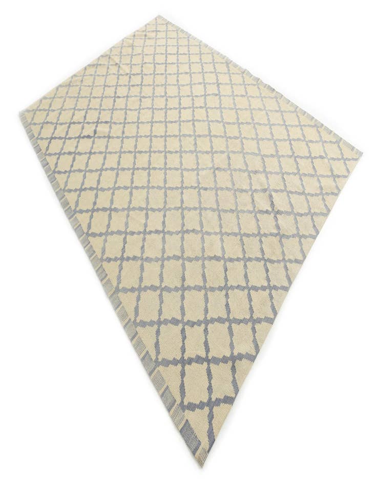 Detail image of 6' 10 x 9' 3  Hand Woven Kilim Modern Wool Rug