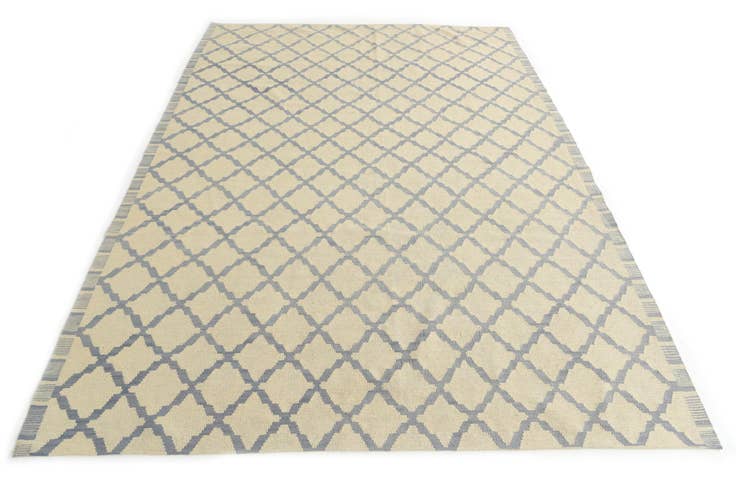 Detail image of 6' 10 x 9' 3 Hand Woven Kilim Modern Wool Rug