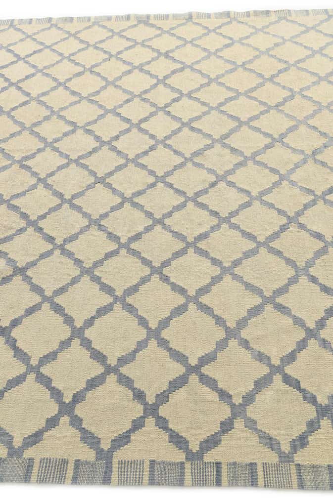 6' 10 x 9' 3 Hand Woven Kilim Modern Wool Rug