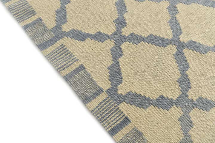 6' 10 x 9' 3 Hand Woven Kilim Modern Wool Rug