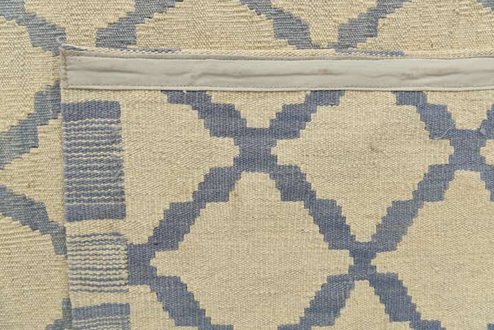 6' 10 x 9' 3 Hand Woven Kilim Modern Wool Rug