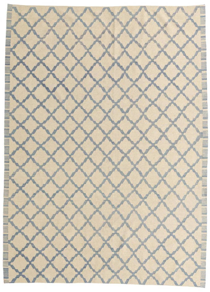 Detail image of 6' 10 x 9' 3 Hand Woven Kilim Modern Wool Rug