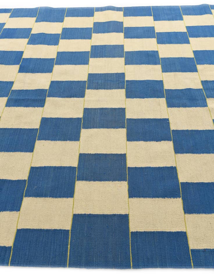 Detail image of 6' 10 x 9' 6 Hand Woven Kilim Modern Wool Rug