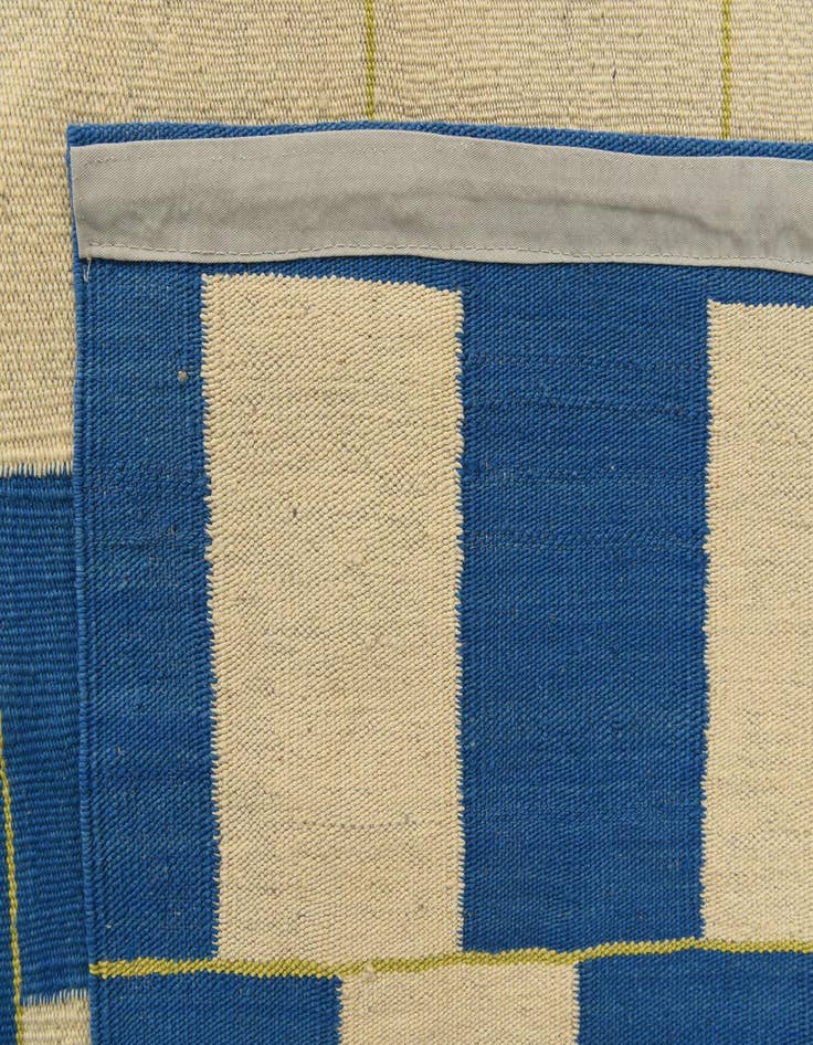 Detail image of 6' 10 x 9' 6  Hand Woven Kilim Modern Wool Rug