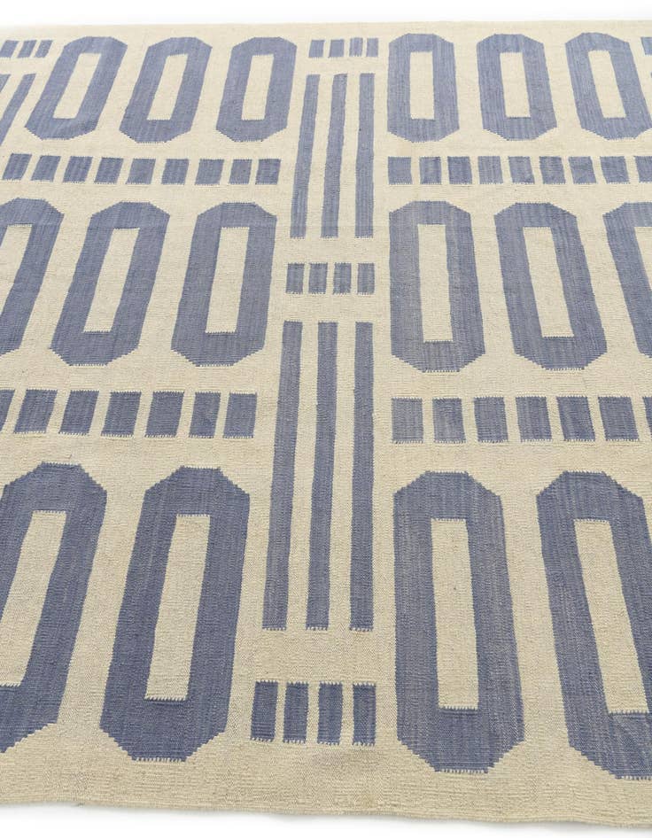 Detail image of 6' 7 x 9' 8  Hand Woven Kilim Modern Wool Rug