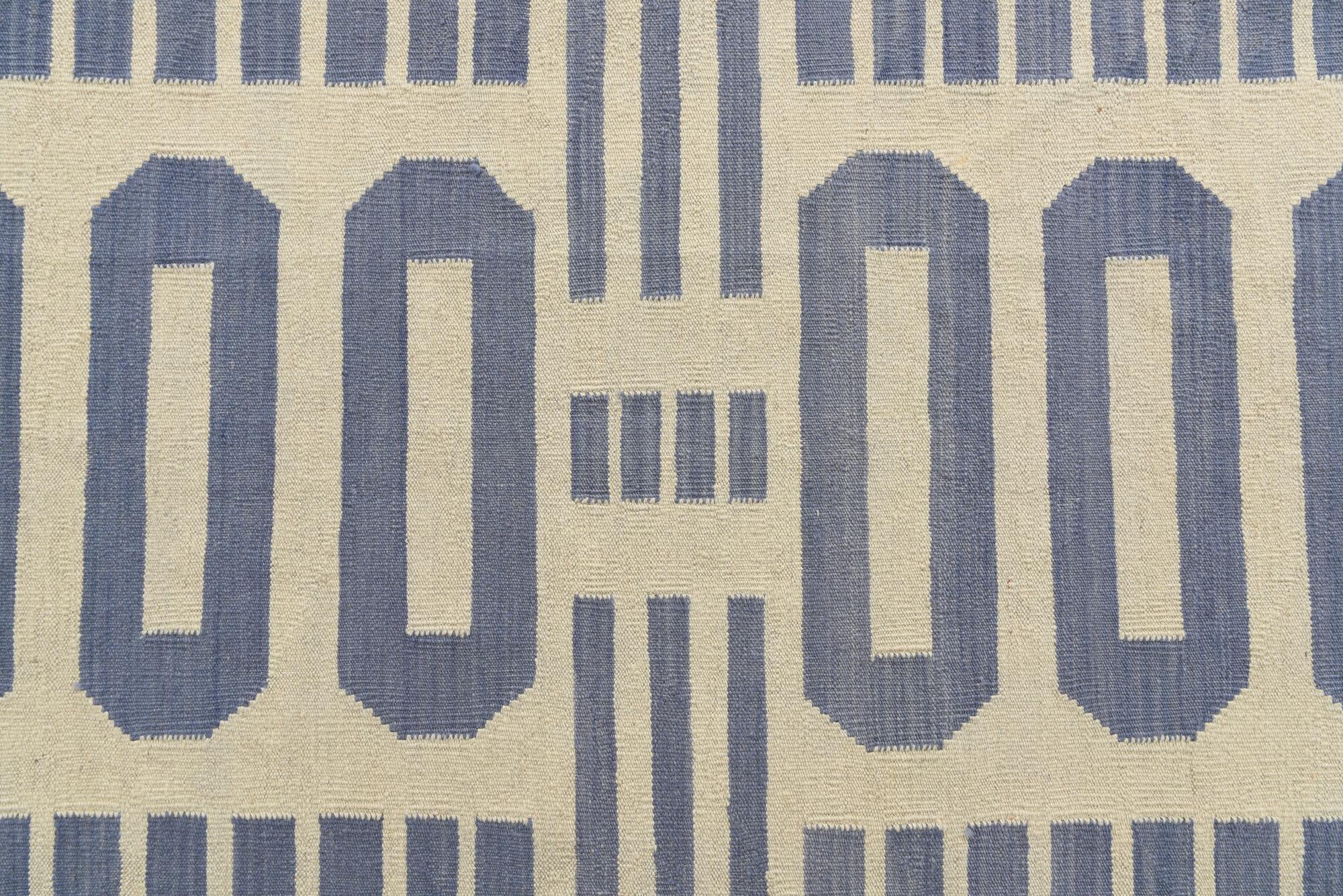 6' 7 x 9' 8 Hand Woven Kilim Modern Wool Rug