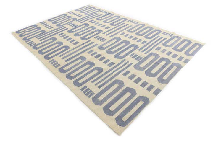 6' 10 x 9' 9 Hand Woven Kilim Modern Wool Rug