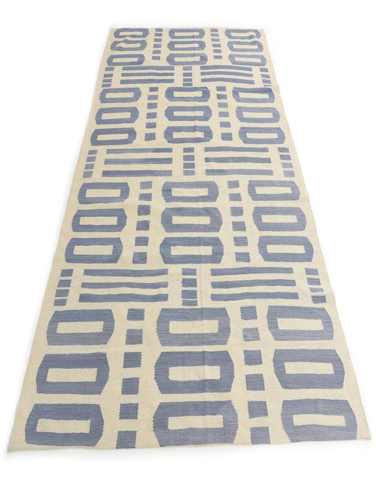 Detail image of 6' 10 x 9' 9  Hand Woven Kilim Modern Wool Rug