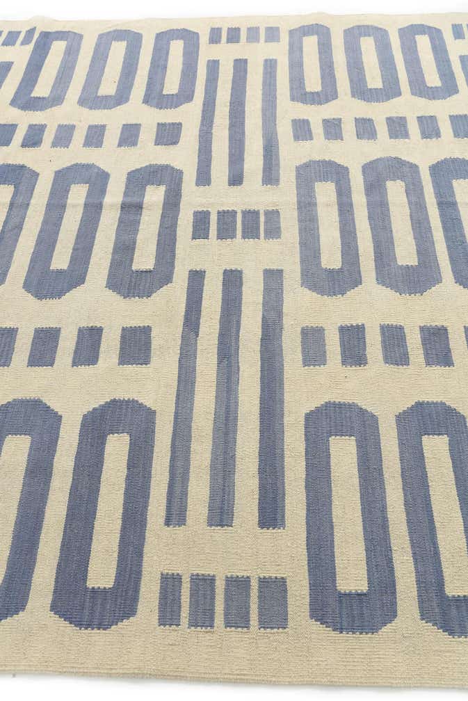 6' 10 x 9' 9 Hand Woven Kilim Modern Wool Rug