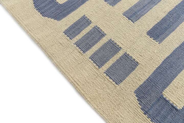 6' 10 x 9' 9 Hand Woven Kilim Modern Wool Rug