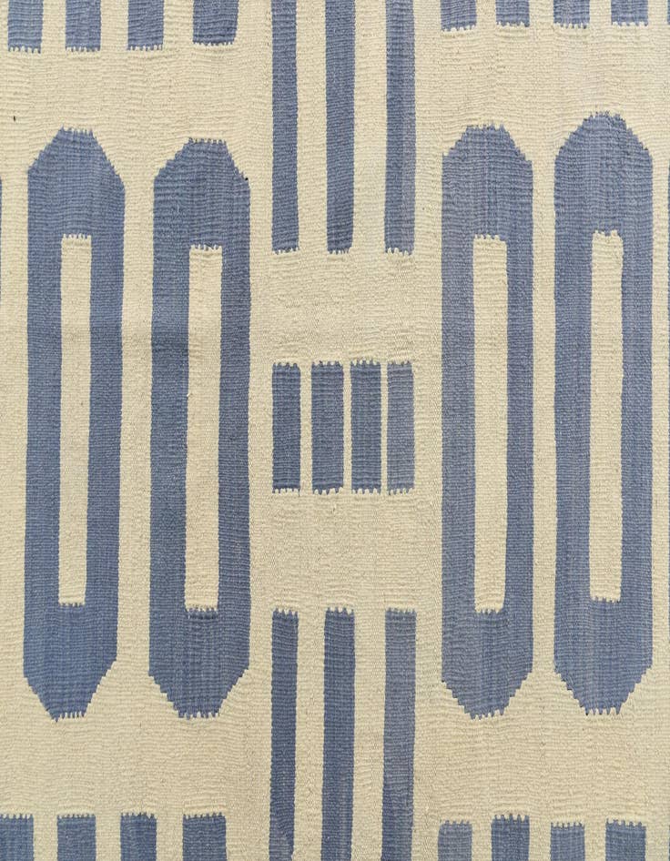 Detail image of 6' 10 x 9' 9  Hand Woven Kilim Modern Wool Rug