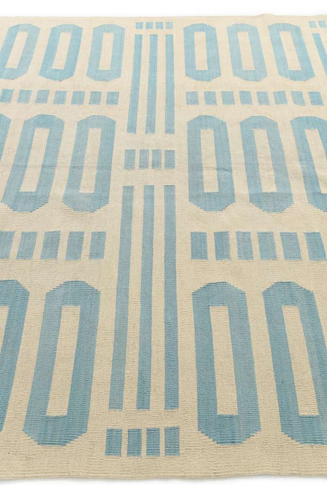 6' 7 x 9' 9 Hand Woven Kilim Modern Wool Rug
