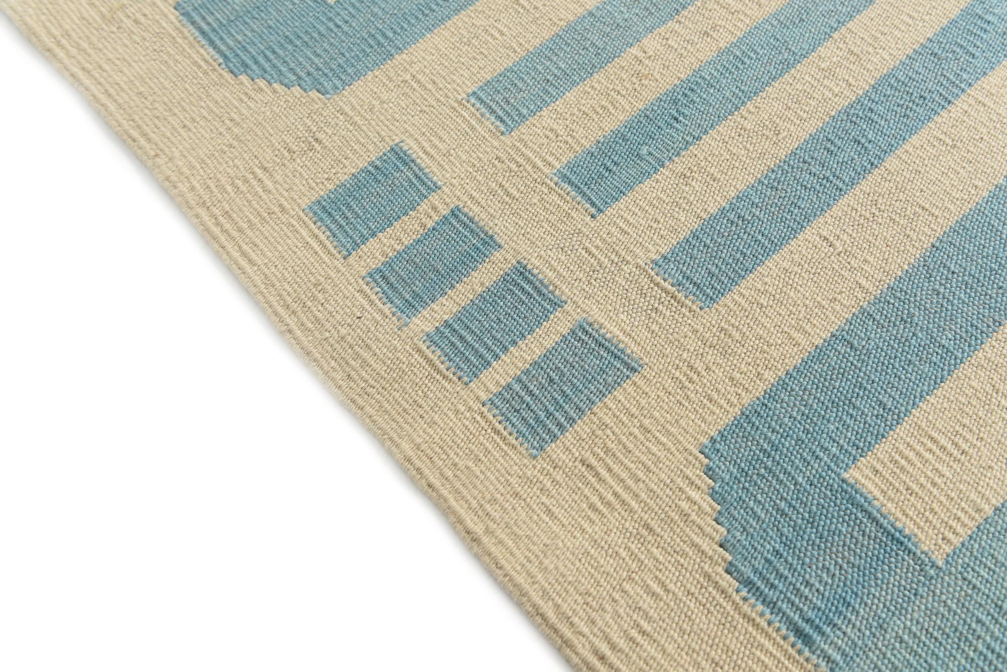 6' 7 x 9' 9 Hand Woven Kilim Modern Wool Rug
