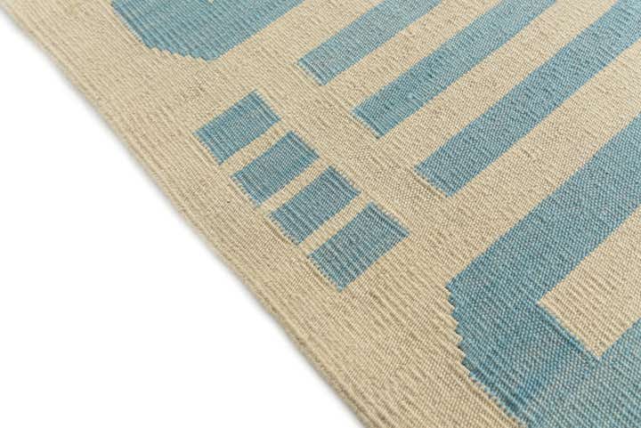 6' 7 x 9' 9 Hand Woven Kilim Modern Wool Rug
