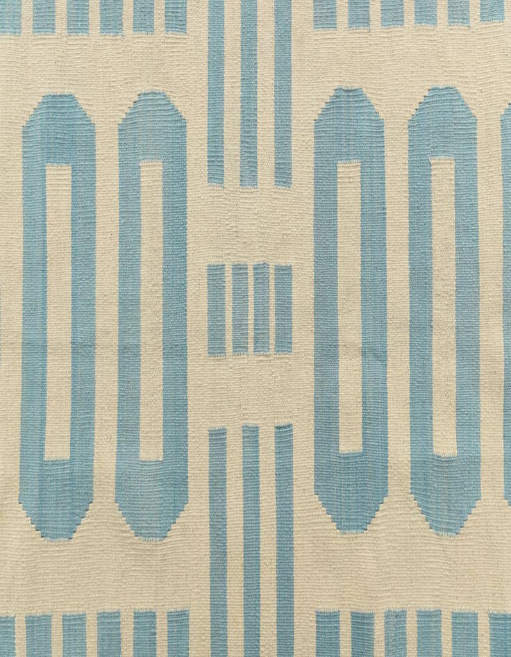 Detail image of 6' 7 x 9' 9  Hand Woven Kilim Modern Wool Rug