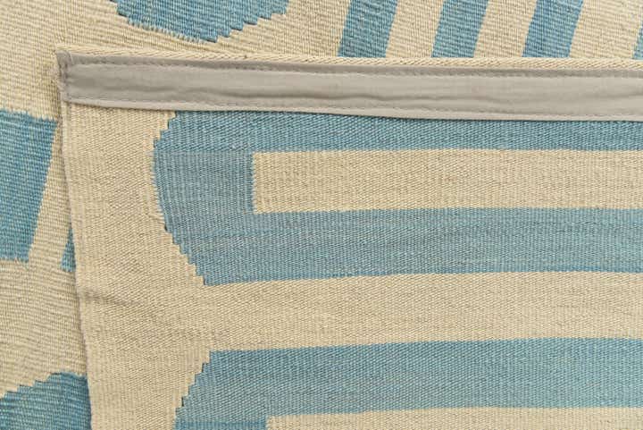 6' 7 x 9' 9 Hand Woven Kilim Modern Wool Rug