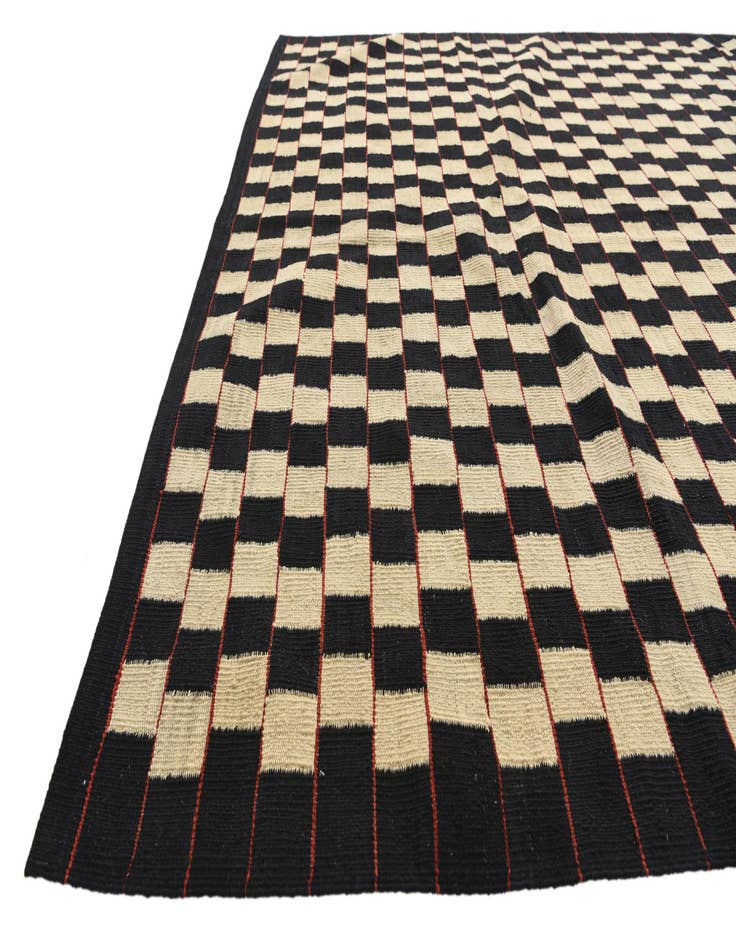 Detail image of 6' 7 x 9' 7  Hand Woven Kilim Modern Wool Rug