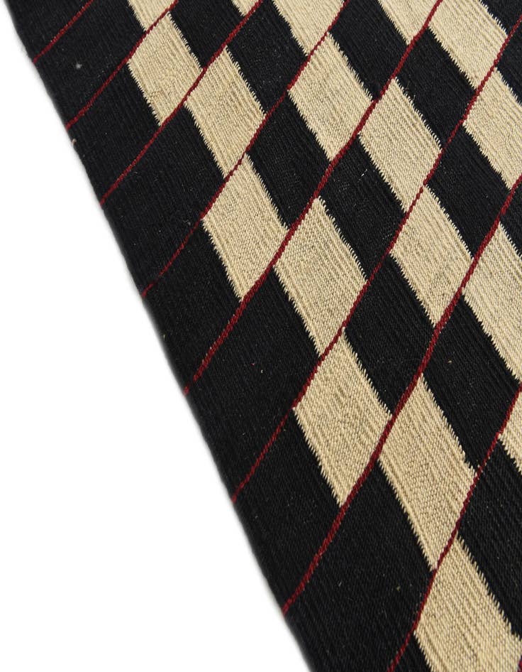 Detail image of 6' 7 x 9' 7  Hand Woven Kilim Modern Wool Rug