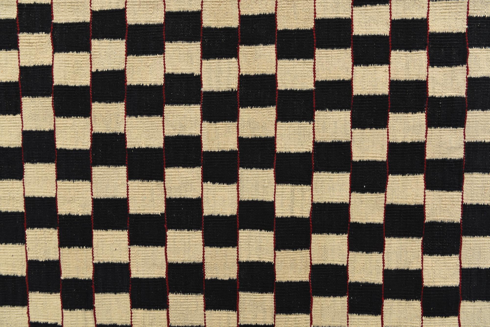 6' 7 x 9' 7 Hand Woven Kilim Modern Wool Rug