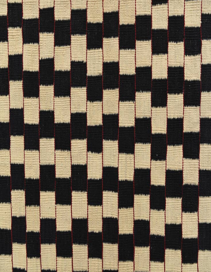 Detail image of 6' 7 x 9' 7  Hand Woven Kilim Modern Wool Rug