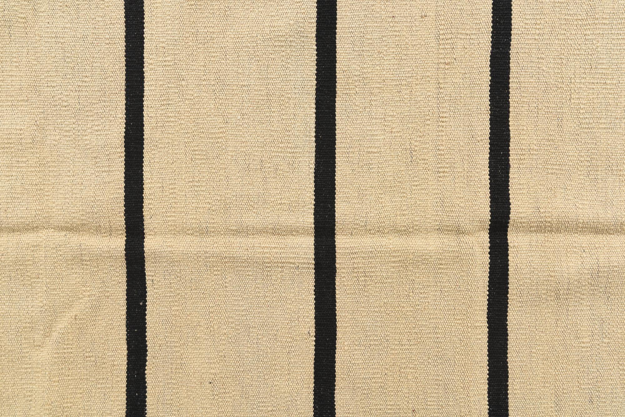 3' 5 x 5' Hand Woven Kilim Modern Wool Rug