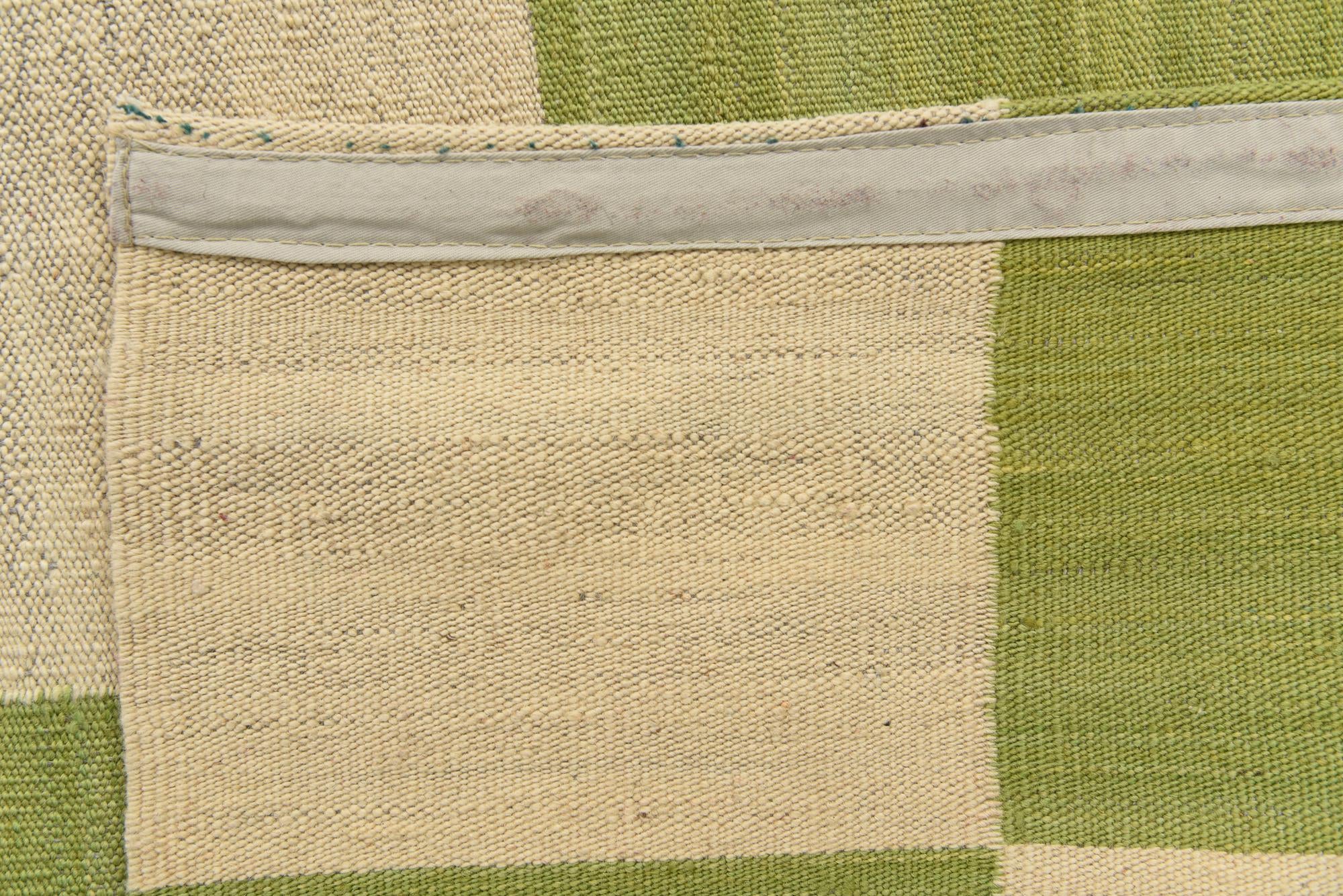 4' 3 x 5' 8 Hand Woven Kilim Modern Wool Rug